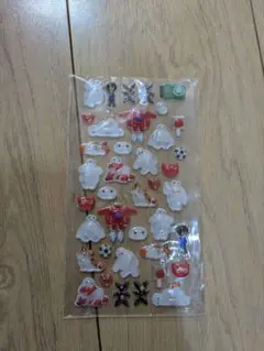 ベイマックス　ボンボンドロップ風シール　立体シール　プクプクシール