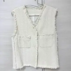 allureville ツイードフリンジベストのサムネイル