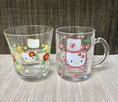 ハローキティ レトログラス ハイビスカス⭐︎さくらんぼ 1998年 2001年のサムネイル
