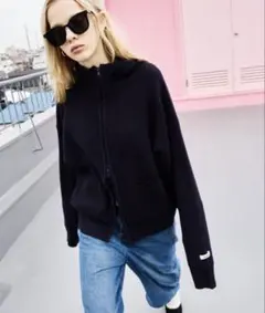 hanne ドライバーズニット ネイビー