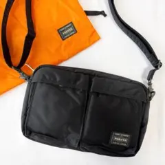 極美品・最新モデル ポーター タンカー ショルダーバッグ お洒落 ブラック