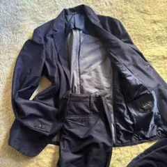 未使用タグ付✨COMME CA ISM コムサイズムデニム風スーツ　ネイビー　M