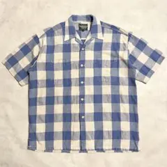 60s vintage GLENN-GREGG 織りネップ カスリ 半袖シャツ - メルカリ