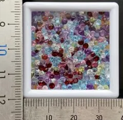 宝石ルースケース（ケース付き）ラウンドカットルース詰め合わせ