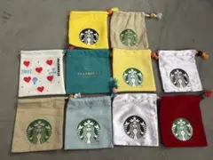 Starbucks 布製ポーチ セット 多色