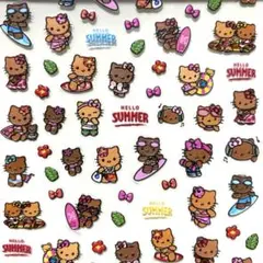 ガングロキティ 日焼けキティ サーフィン サンリオ ネイルシール