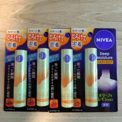 ニベア ディープモイスト メルティタイプ　オリーブ&レモン　4本のサムネイル
