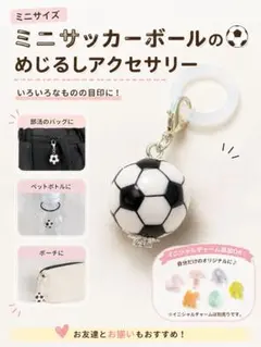 ミニサイズ サッカーボールのめじるしアクセサリー 2個