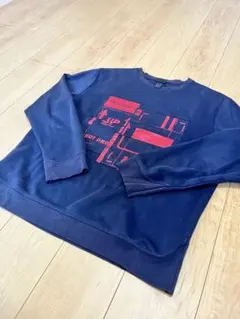 H&M スウェット ネイビー レッド グラフィックプリント　ストリートのサムネイル