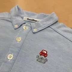 familiar ファミリア ポロシャツ 長袖　ブルー　100cm 男の子