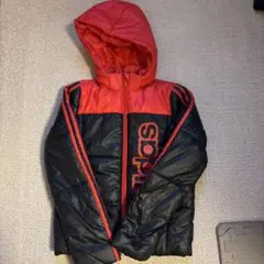 adidas ダウンコート 140 赤黒