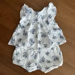 女の子　夏服　110㎝　セットアップ　半袖　花柄 アプレレクール