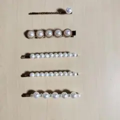 ヘアアクセサリー　５点　おまとめ売り