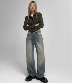 ジーンズ デニム デニムパンツ 「MADE」 ペストワイドデニムパンツ