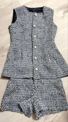 フリージアサマーツイードセットアップ　ツイードベスト　[pm479] 　GRL