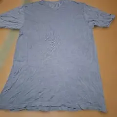s*u様 LANVIN グレー Vネック Tシャツ LLサイズ　GUNZE