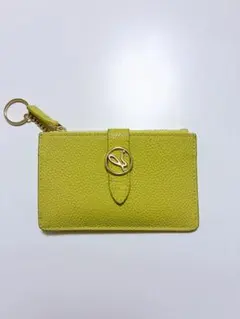 アニエスベー Agnes b イエロー レザー フラグメントケース