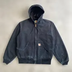 極上 雰囲気 カーハート アクティブ ジャケット USA製 黒 ブラック S