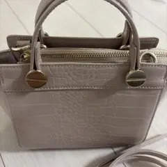 DIANA クロコ型押し 2way ハンドバッグ ショルダーバッグ