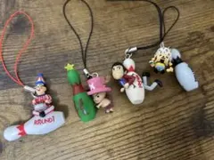 【非売品】【平成】ONE PIECE/ルパンROUND1コラボストラップ セット