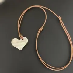 ハート夜光貝ペンダント