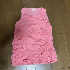 Zara Girls フリルタンクトップ 140 ピンク