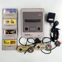 スーパーファミコン 本体とゲームソフト4本セット