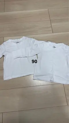 ホワイトTシャツ 90サイズ 2枚セット