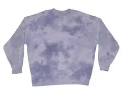 紫タイダイ柄クルーネックトレーナー　バックナンバー