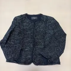 Leitman ネイビー ノーカラージャケットのサムネイル