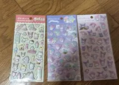 新品未開封　サンリオ　ぷくっとシール　3枚セット