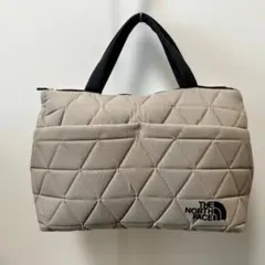 【美品】THE NORTH FACE キルティングハンドバッグ カーキ色