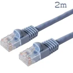 ミヨシ MCO カテゴリー6準拠 LANケーブル 2m 青 TWN-602BL