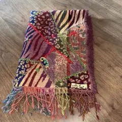 hugmit マルチカラーフラワーストール