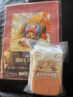 T*a様 ワンピース一番くじ E賞マルチカードケース(ルフィ) Ｆ賞 タオル(チ