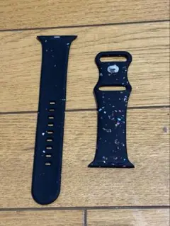 Apple Watch シリコンバンド 黒/カラフル