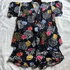 AMPERSAND 花火模様 甚平 120cm