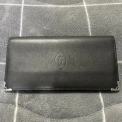 Cartier 黒 レザー 長財布のサムネイル