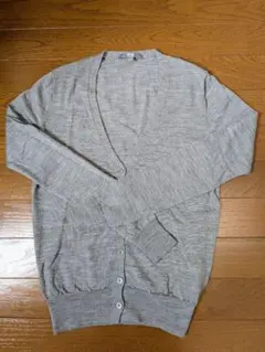 【値下げ】UNIQLO Vネックグレー カーディガン S