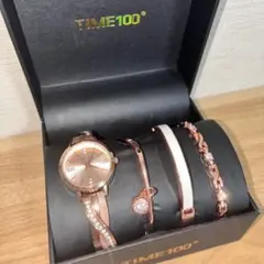 【新品未使用】TIME100 時計ブレスレット4点セット