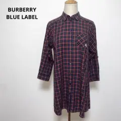 BURBERRY BLUE LABEL バーバリー チュニック ロールアップ M