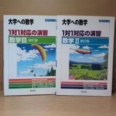 大学への数学 1対1対応の演習 数学Ⅱ+数学B 新訂版　　 ２冊セット