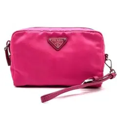 PRADA ナイロンポーチ／未使用美品・ギャランティカード＆ストラップ付 PRADA ナイロンポーチ／未使用美品・ギャランティカード＆ストラップ付