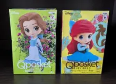 Qposket ディズニープリンセス ベル アリエル ２点セット