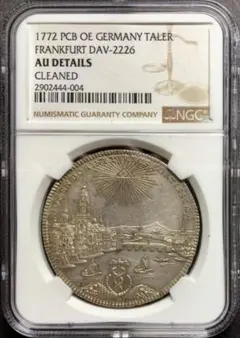 【NGC AU55】1753年スイス チューリッヒ ハーフターラー銀貨 都市景観 NGC AU55】1753年スイス チューリッヒ ハーフターラー銀貨 都市