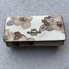 COACH キーケース 花柄