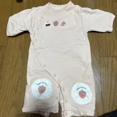 フルーツモチーフ ピンクロンパース