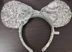 ミッキーマウス耳カチューシャ シルバー