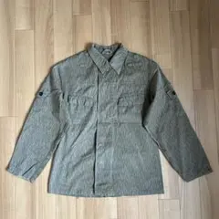 オリーブグリーン ストライプ ミリタリージャケット