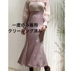 バックサテンマーメイドスカート
